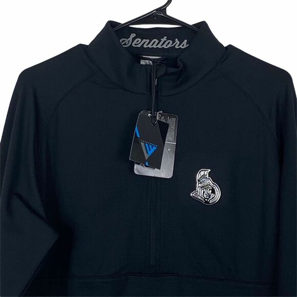 Women’ Ottawa Senators NHL‎ Licensed 1/2 Zip Stretch Fabric Pullover XL 0236 - Picture 2 of 11